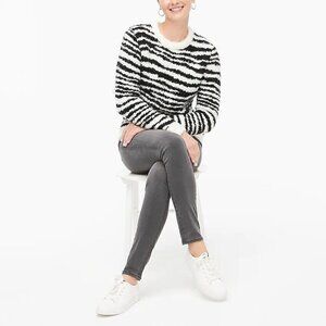 J Crew Bouclé zebra pullover sweater. size XS